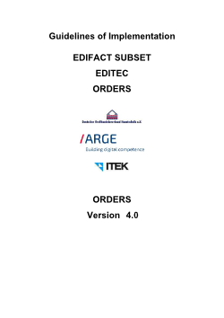 Orders: ORDERS 4.0