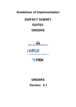 Orders: ORDERS 4.1
