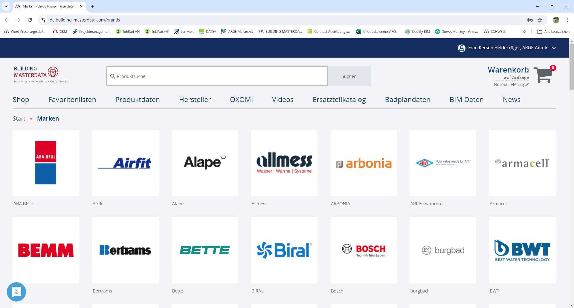 DQR-konformen Produktdaten auf Building Masterdata von der SGS TÜV Saar GmbH geprüft und überwacht