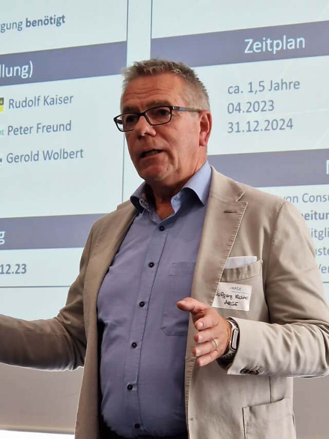 ARGE Geschäftsführer Wolfgang Richter resümierte beim Sounding-Board gemeinsam erreichte Ergebnisse und gab Ausblick auf die Zukunft