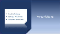 Kurzanleitung Ersatzteilkatalog - Downloads - Links